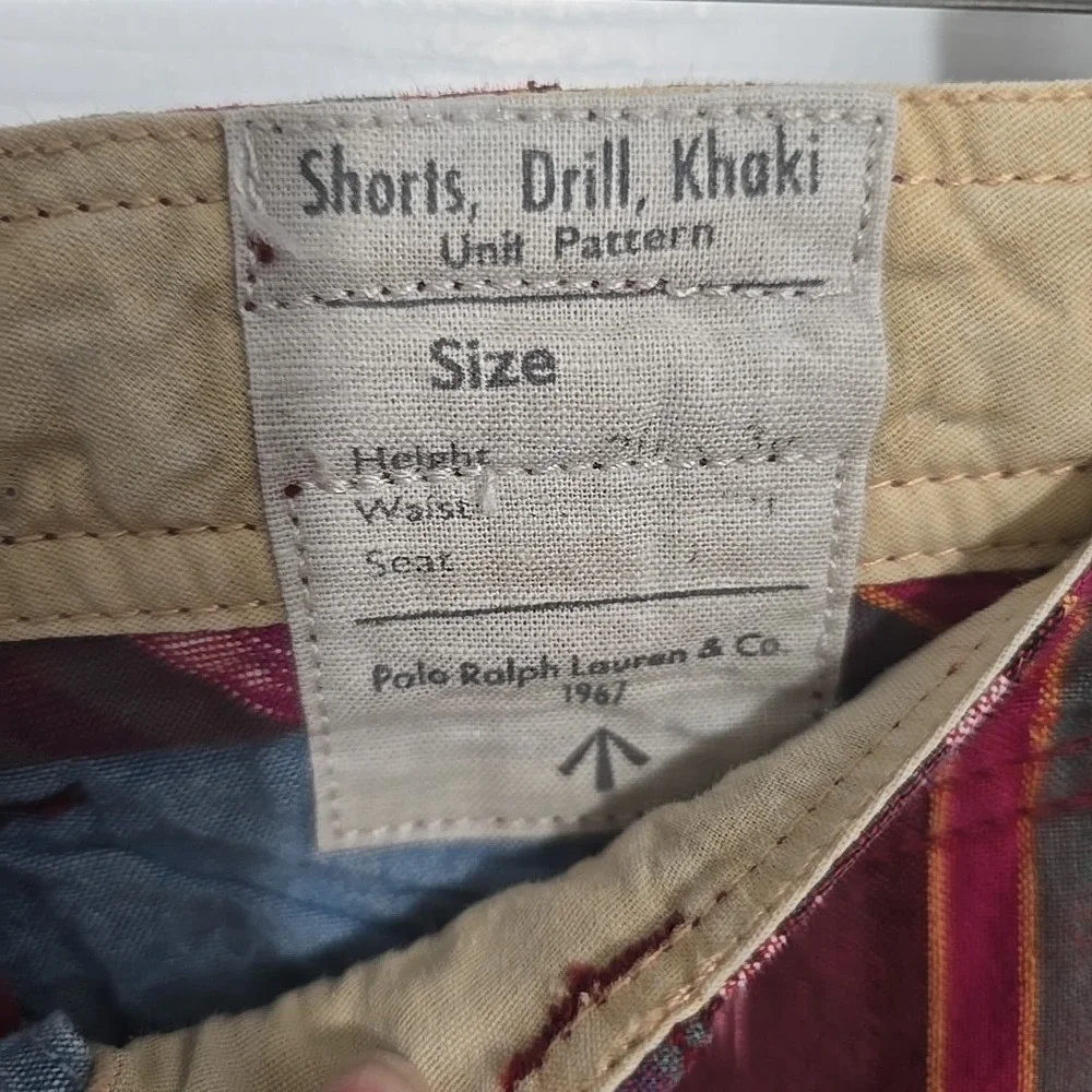 Polo Ralph Lauren Red Southwestern Beacon Shorts Size 35‎ Rugby Native Aztec NWT